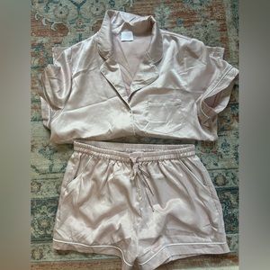 Light pink short sleeve & short PJ set